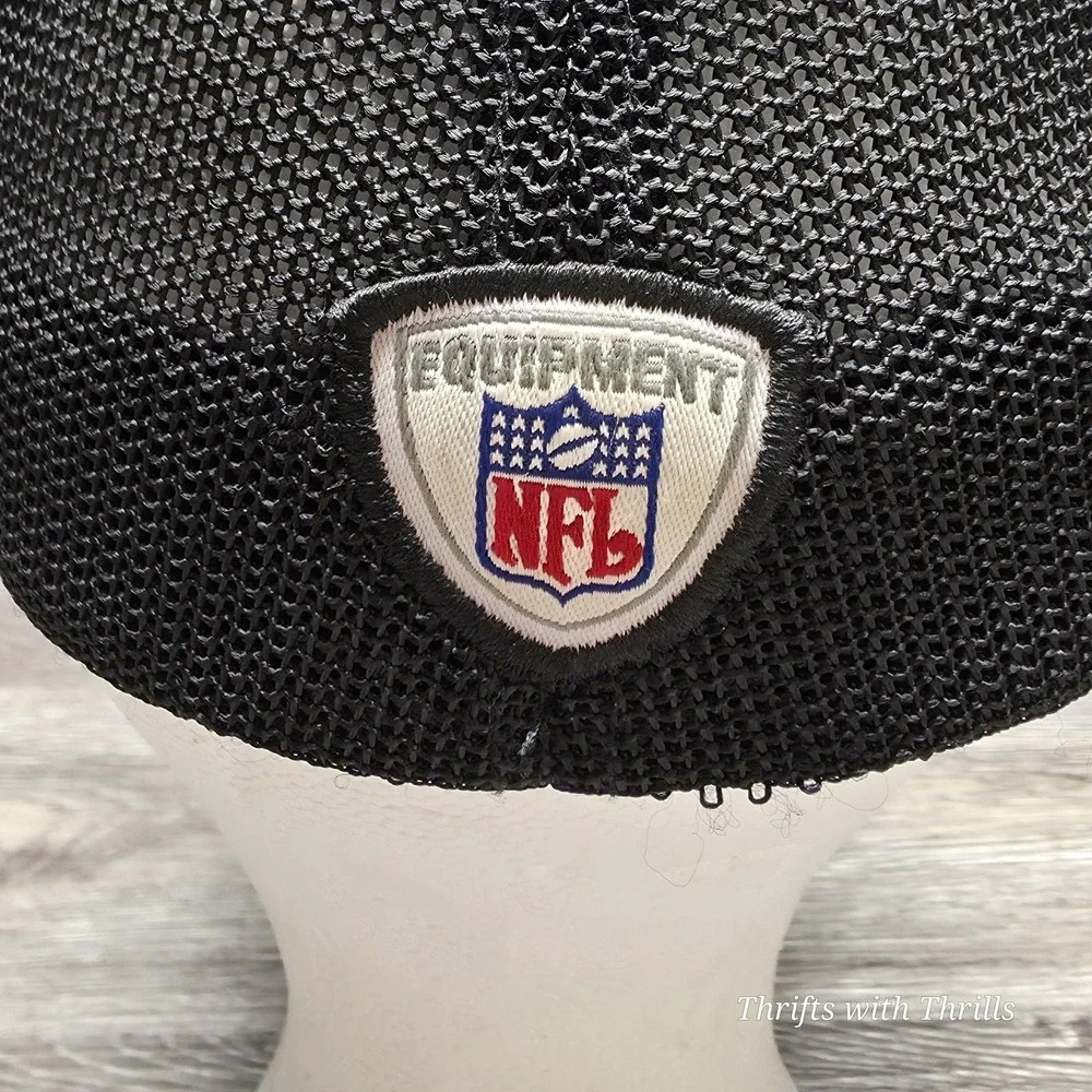 Vintage NFL Raiders Hat - Reebok Authentic Sideline Hat Fitted - One Size